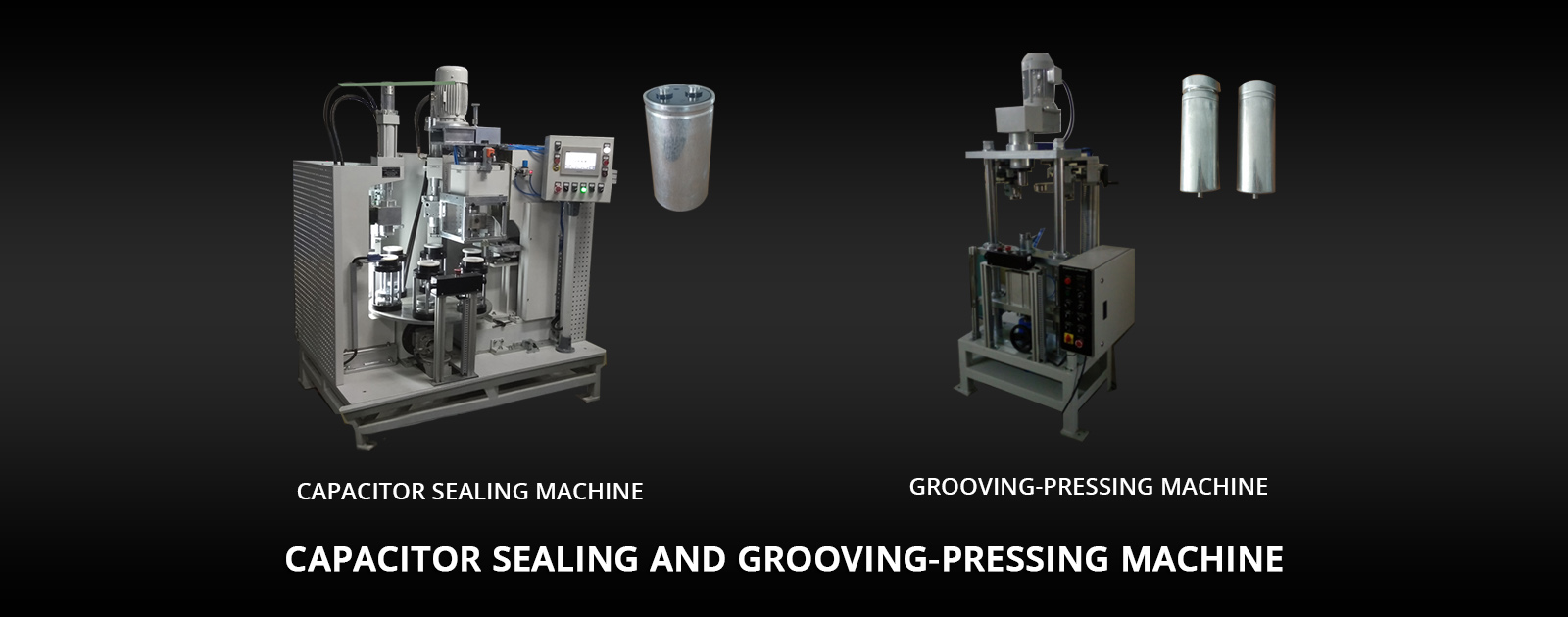 capacitor sealing and grooving pressing machine